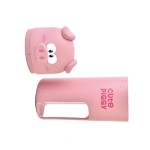 Toothbrush holder for travel, piggy shape, pink color, model P10P